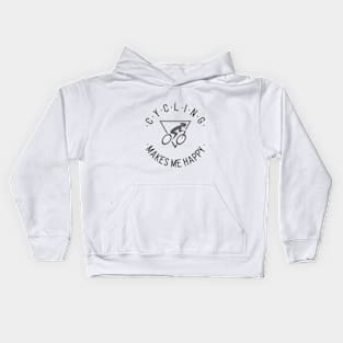 Cycling makes me happy! Kids Hoodie